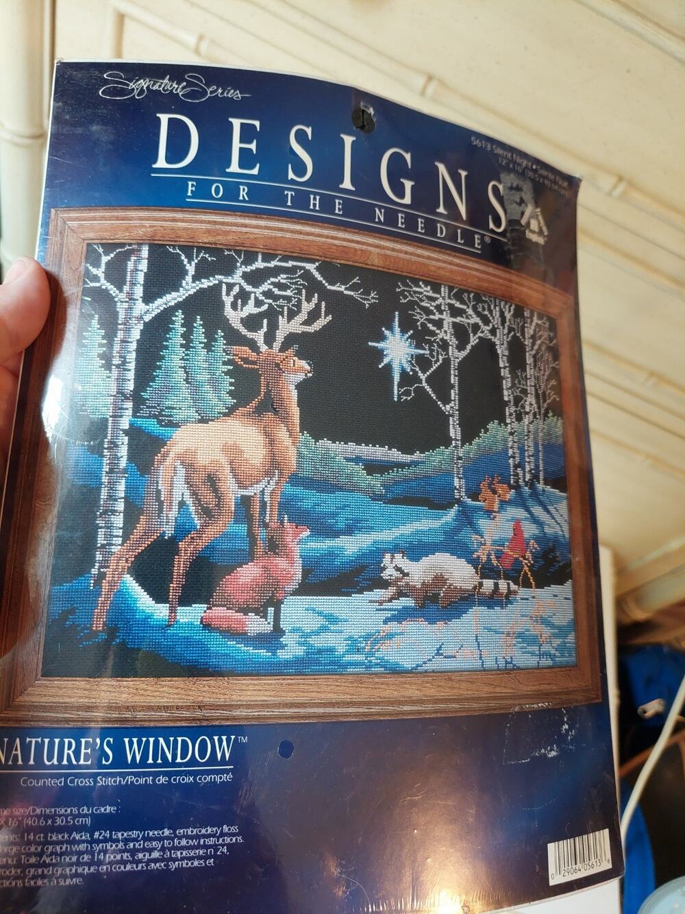 Designs For The Needle Counted Cross Stitch Nature's Window Silent Night 12"x16"